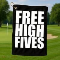 Free High Fives Golf Towel thumb 1