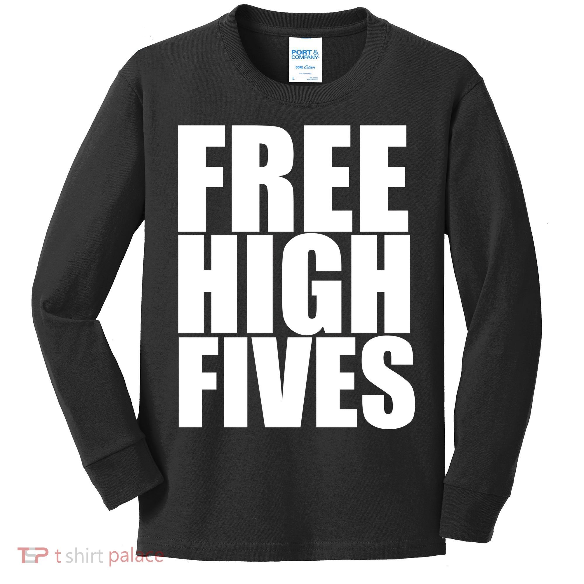 Free High Fives Kids Long Sleeve Shirt