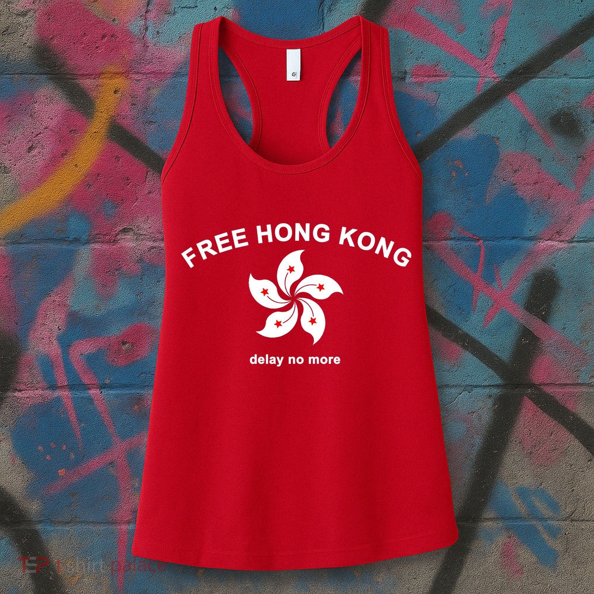 Free Hong Kong Delay No More Women's Tank Top