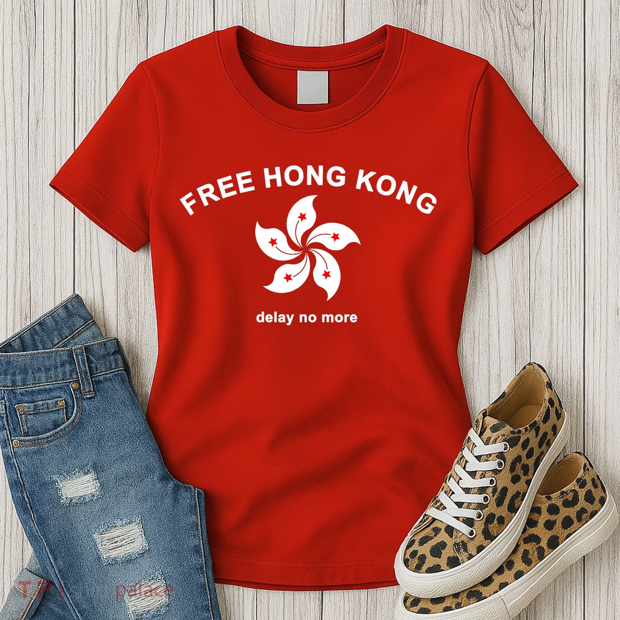Free Hong Kong Delay No More Women's T-Shirt