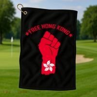 Free Hong Kong Fist Golf Towel thumb 1