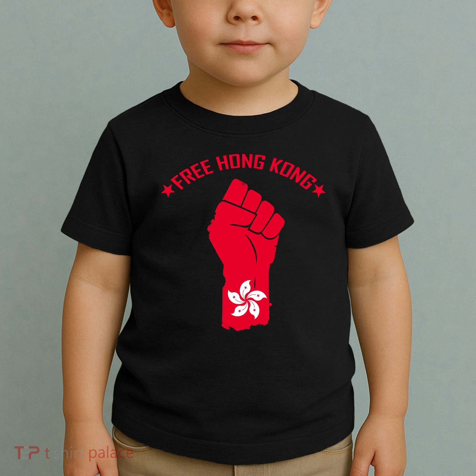 Free Hong Kong Fist Toddler T-Shirt