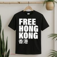 Free Hong Kong For Democracy Now T-Shirt thumb 2