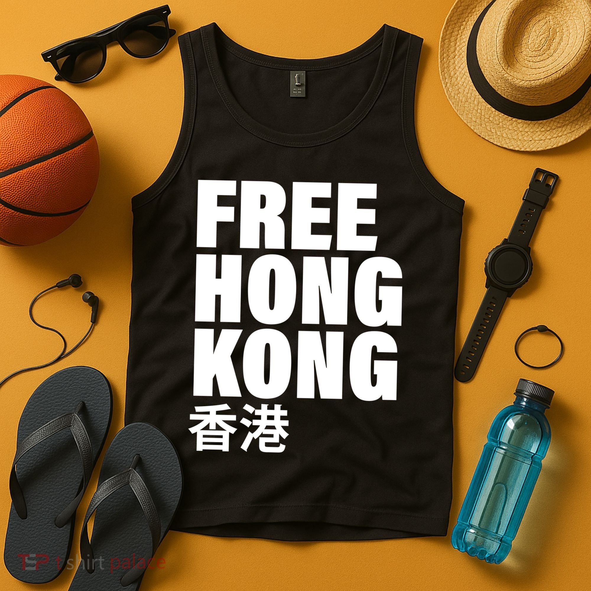 Free Hong Kong For Democracy Now Tank Top