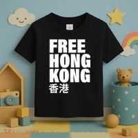 Free Hong Kong For Democracy Now Toddler T-Shirt thumb 3