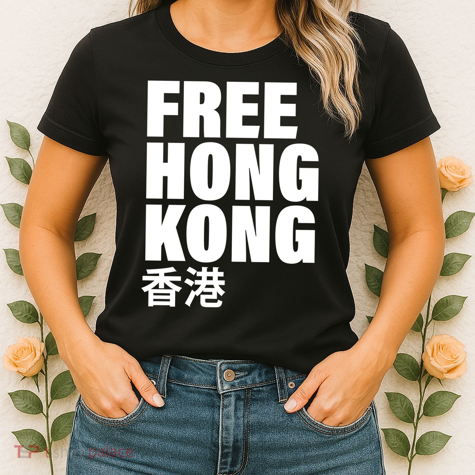 Free Hong Kong For Democracy Now Women's T-Shirt