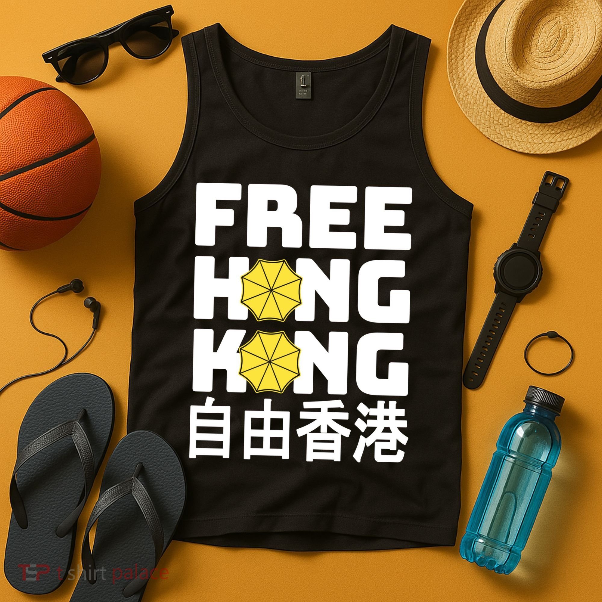 Free-Hong-Kong Support HK Tank Top