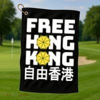 Free-Hong-Kong Support HK Golf Towel thumb 1