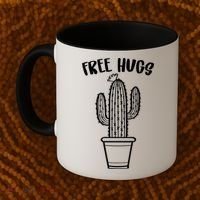Free Hugs Cactus Coffee Mug thumb 2