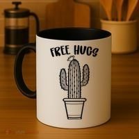 Free Hugs Cactus Coffee Mug thumb 4