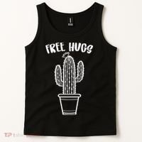 Free Hugs Cactus Tank Top thumb 2