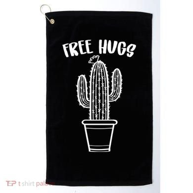 Free Hugs Cactus Golf Towel