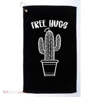 Free Hugs Cactus Golf Towel thumb 0