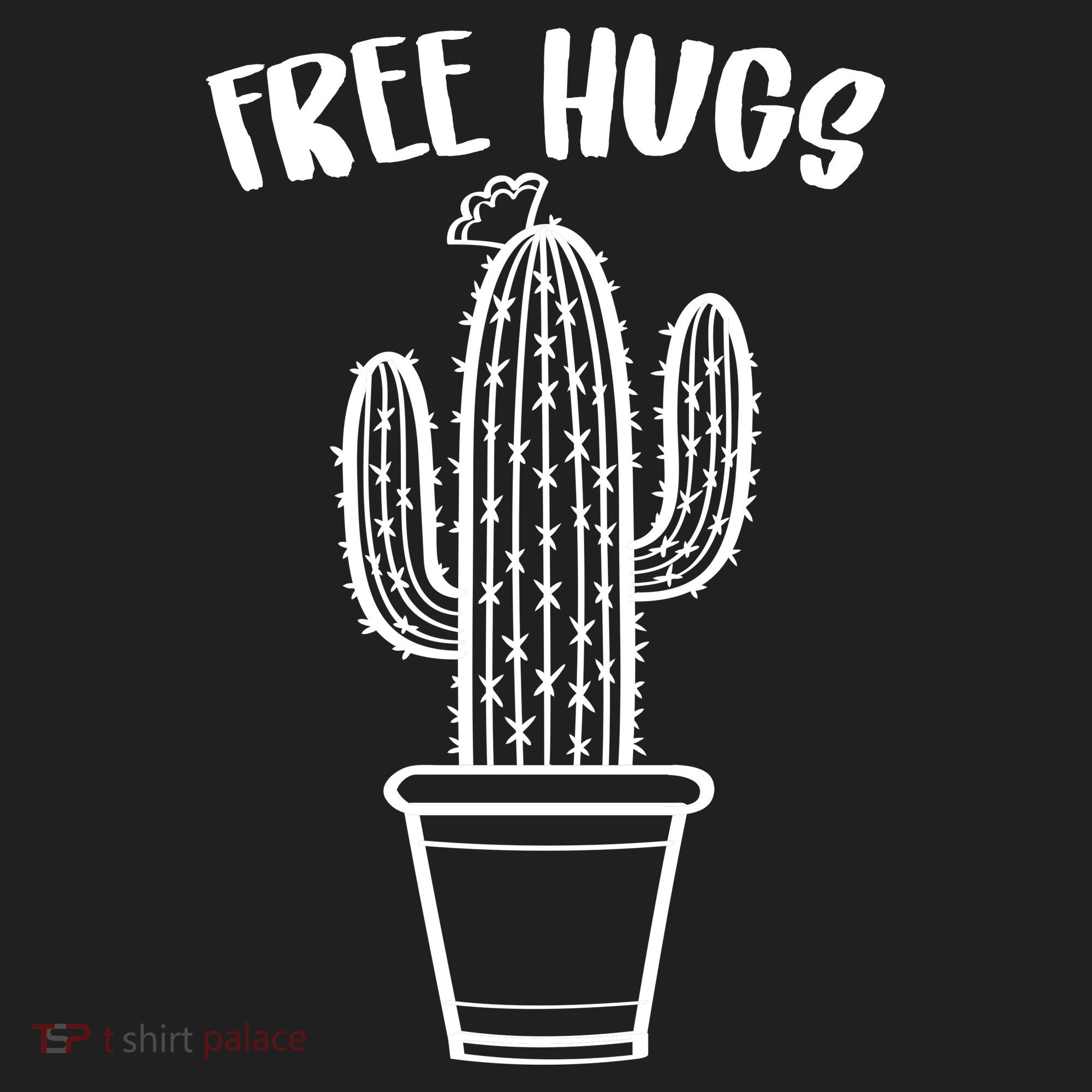 Free Hugs Cactus Golf Towel