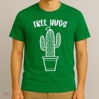 Free Hugs Cactus T-Shirt thumb 3