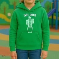 Free Hugs Cactus Kids Hoodie thumb 3