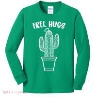 Free Hugs Cactus Kids Long Sleeve Shirt thumb 0