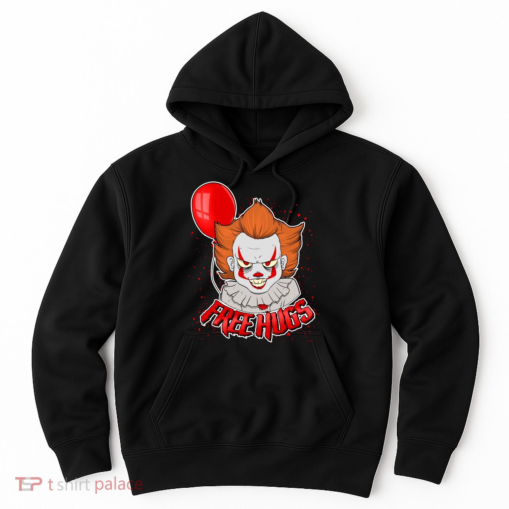 Free Hugs Scary Clown Funny Hoodie