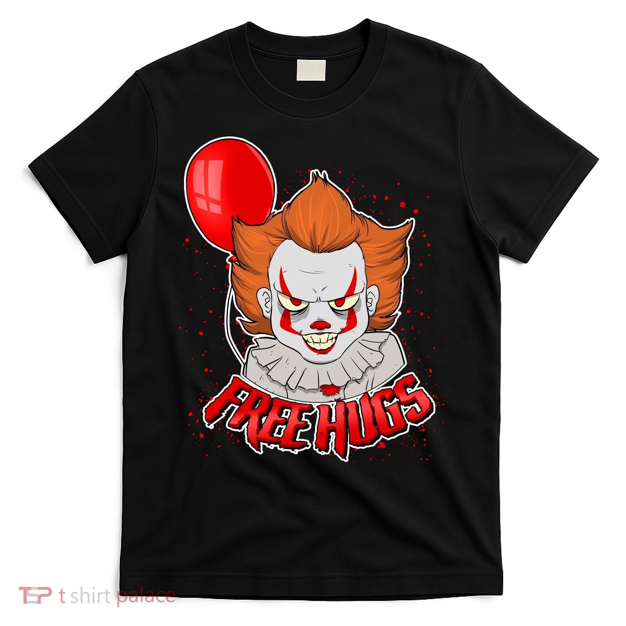 Free Hugs Scary Clown Funny T-Shirt