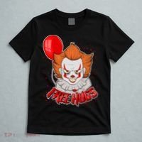 Free Hugs Scary Clown Funny T-Shirt thumb 5