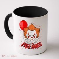 Free Hugs Scary Clown Funny Coffee Mug thumb 0