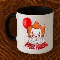Free Hugs Scary Clown Funny Coffee Mug thumb 2