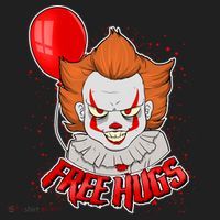 Free Hugs Scary Clown Funny Beanie thumb 2