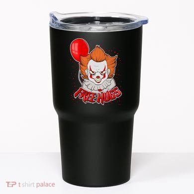 Free Hugs Scary Clown Funny Tumbler