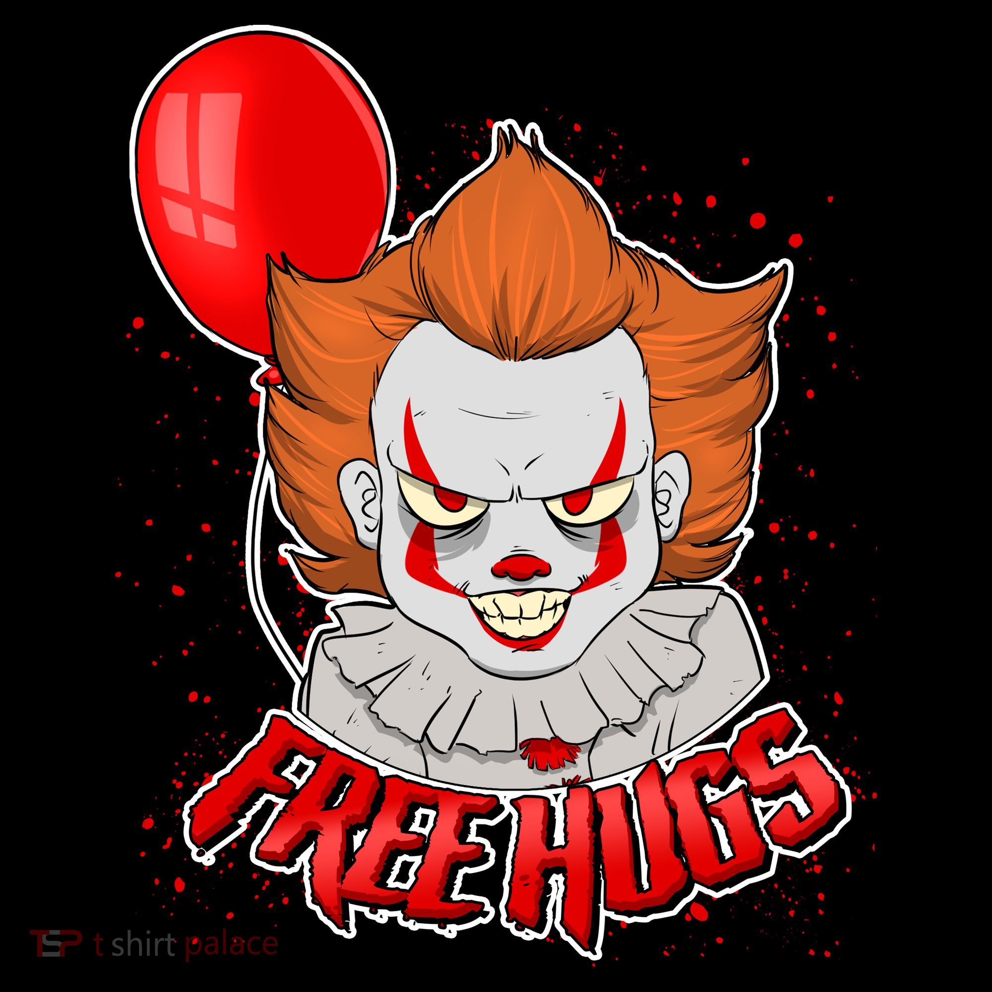 Free Hugs Scary Clown Funny Mousepad