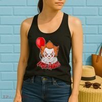 Free Hugs Scary Clown Funny Women's Tank Top thumb 2