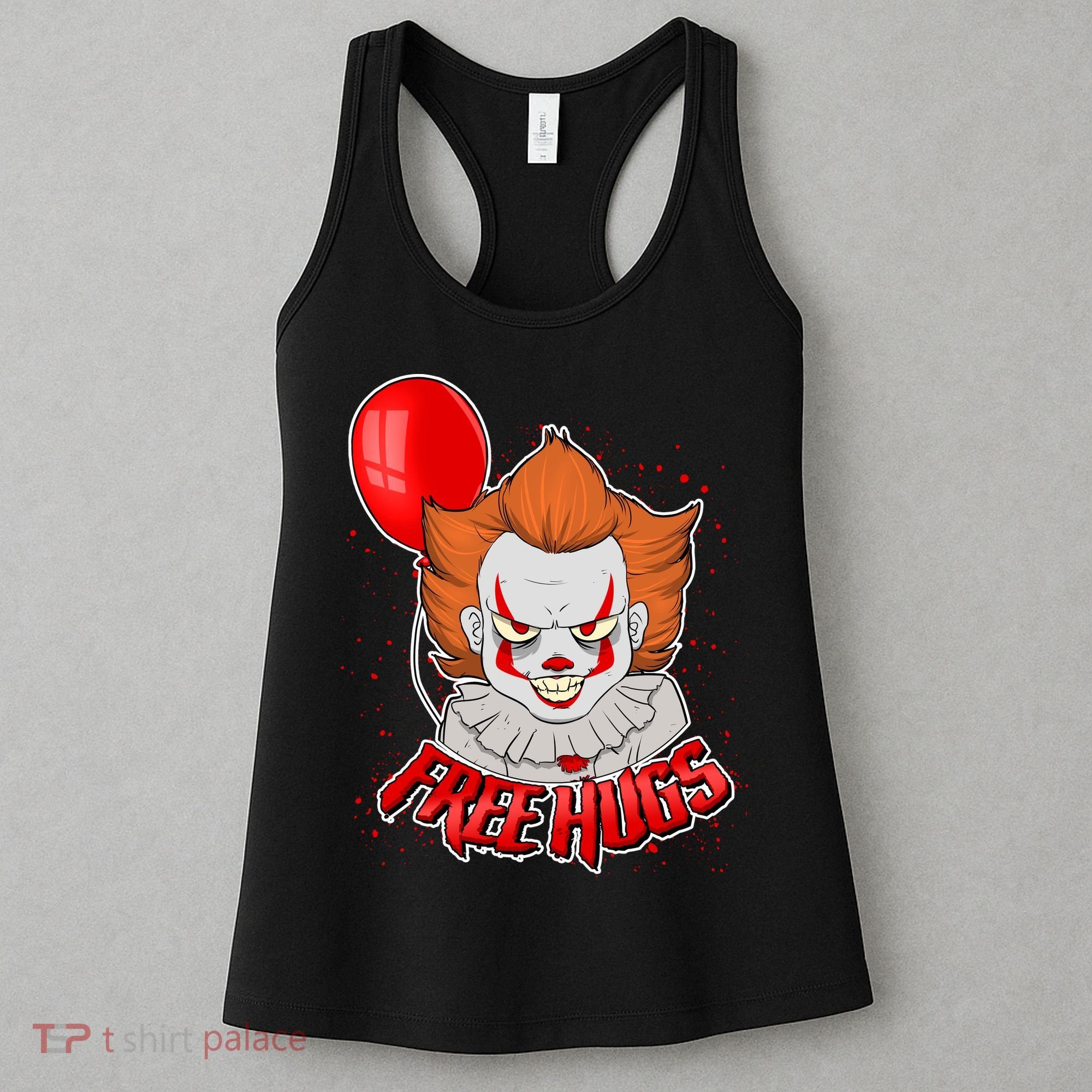 Free Hugs Scary Clown Funny Women's Tank Top