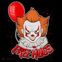 Free Hugs Scary Clown Funny Women's Tank Top thumb 5