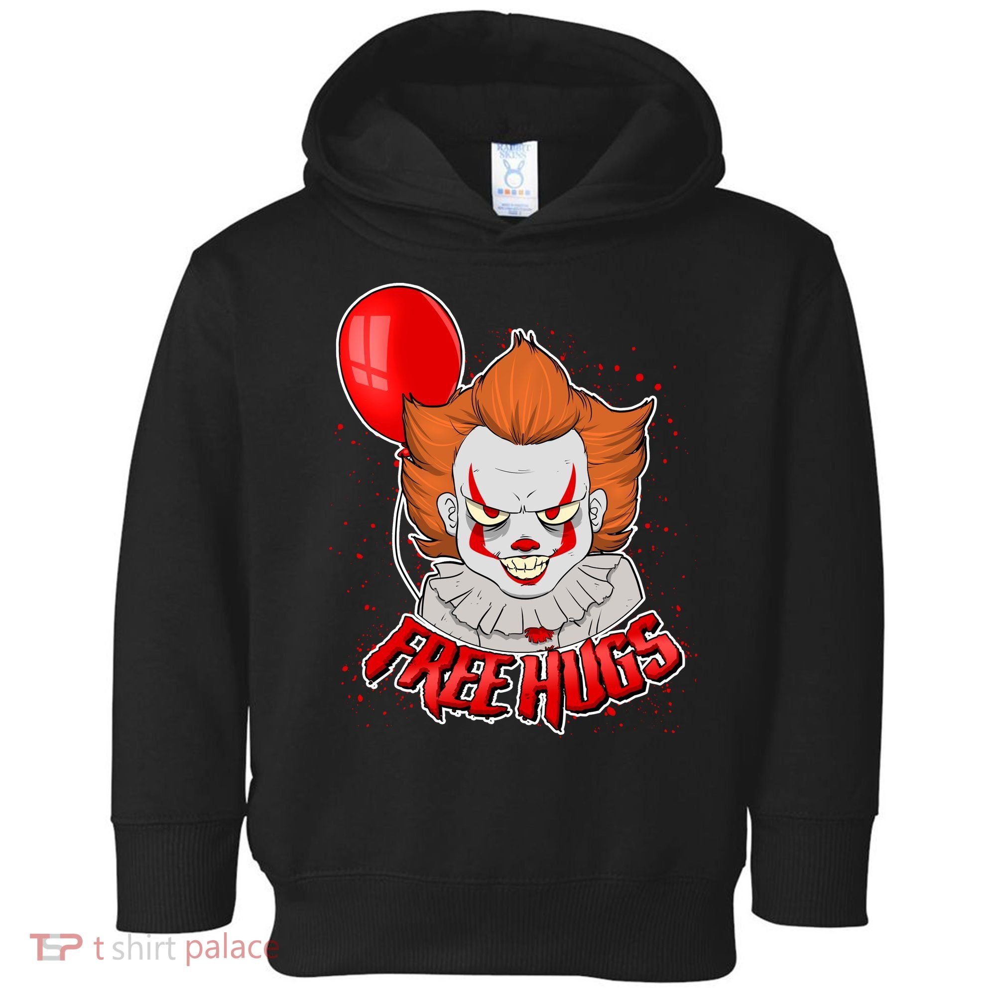 Free Hugs Scary Clown Funny Toddler Hoodie