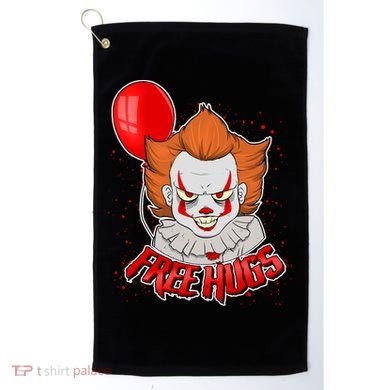 Free Hugs Scary Clown Funny Golf Towel