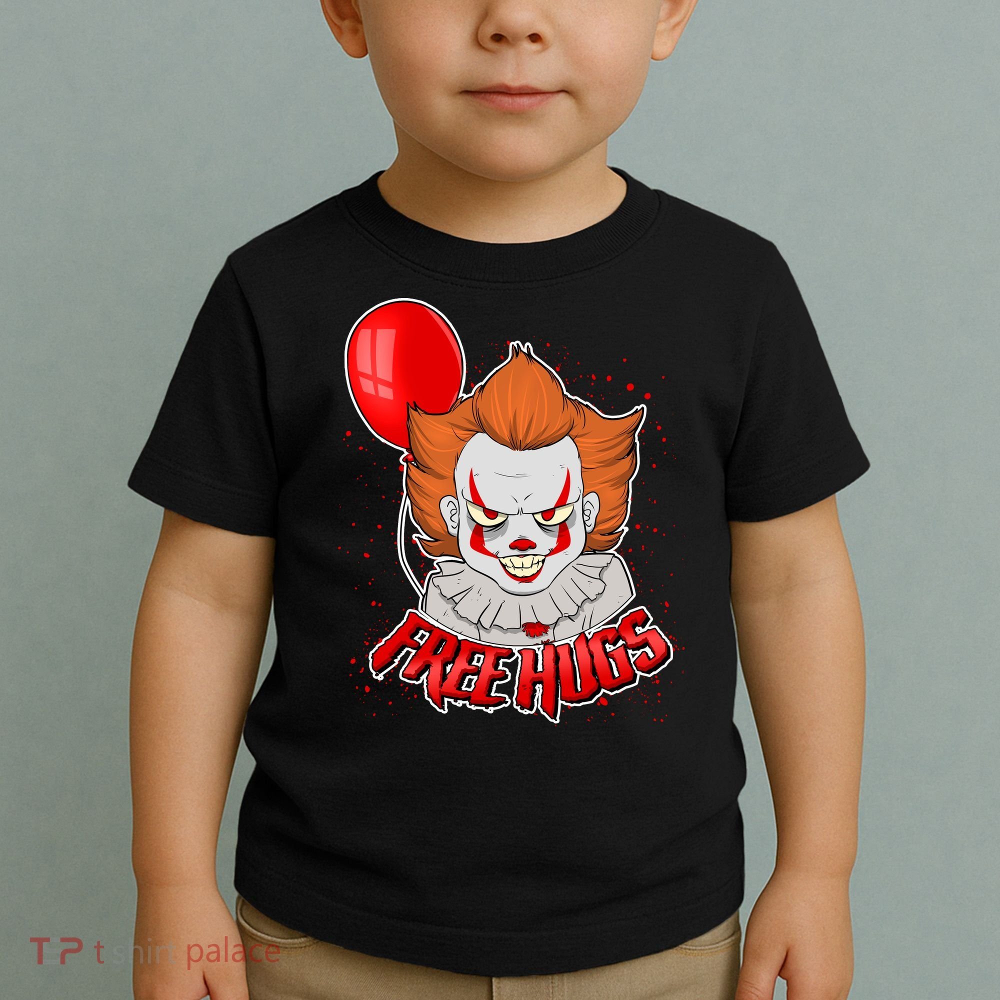 Free Hugs Scary Clown Funny Toddler T-Shirt