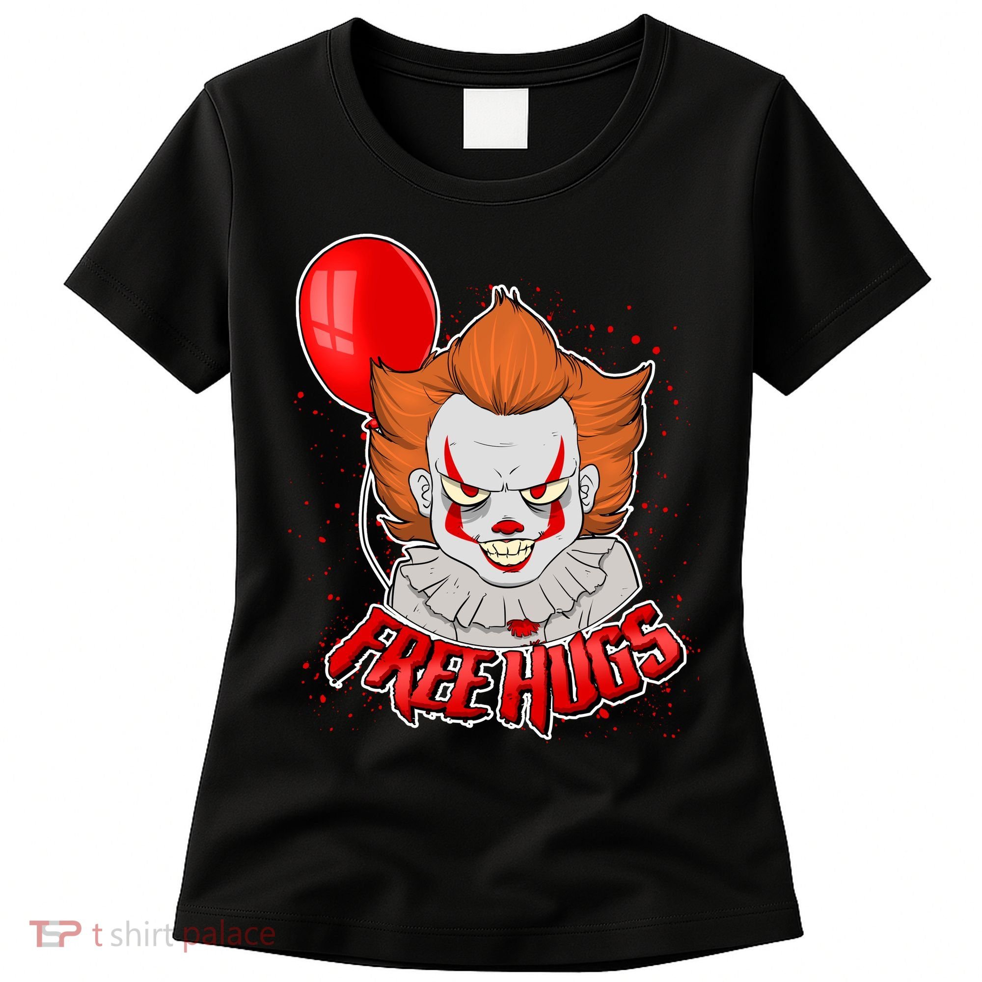 Free Hugs Scary Clown Funny Women's T-Shirt