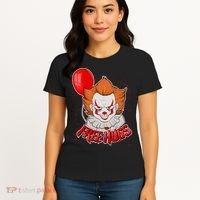Free Hugs Scary Clown Funny Women's T-Shirt thumb 4
