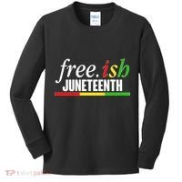 Free-ish Juneteenth Kids Long Sleeve Shirt thumb 0