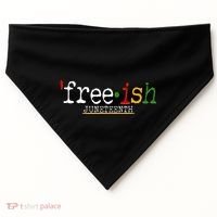 Free-ish Juneteenth June 19 1865 African American History USA-Made Doggie Bandana thumb 0