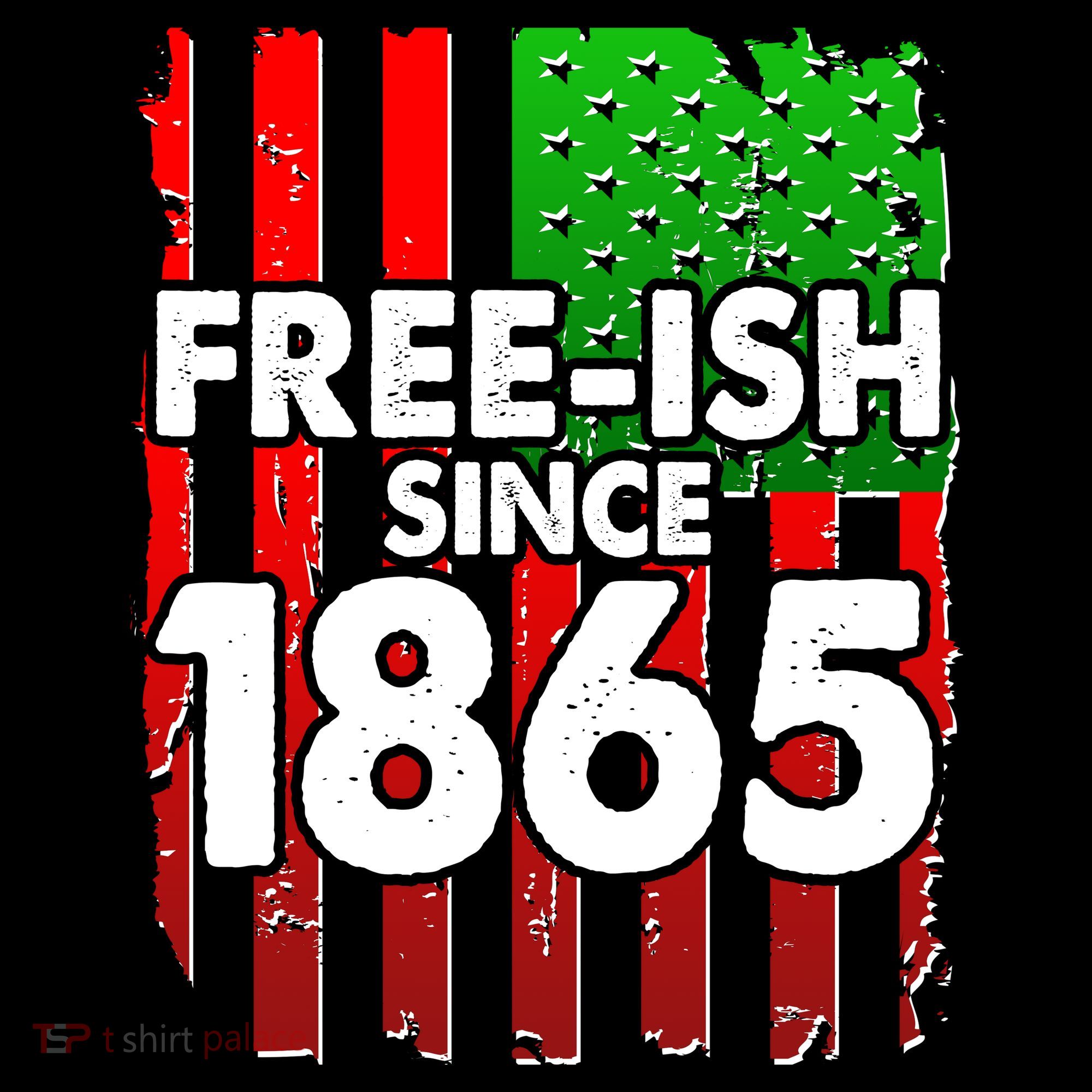 Free-ish Since 1865 Juneteenth USA-Made Doggie Bandana