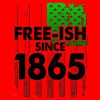 Free-ish Since 1865 Juneteenth Santa Hat thumb 1