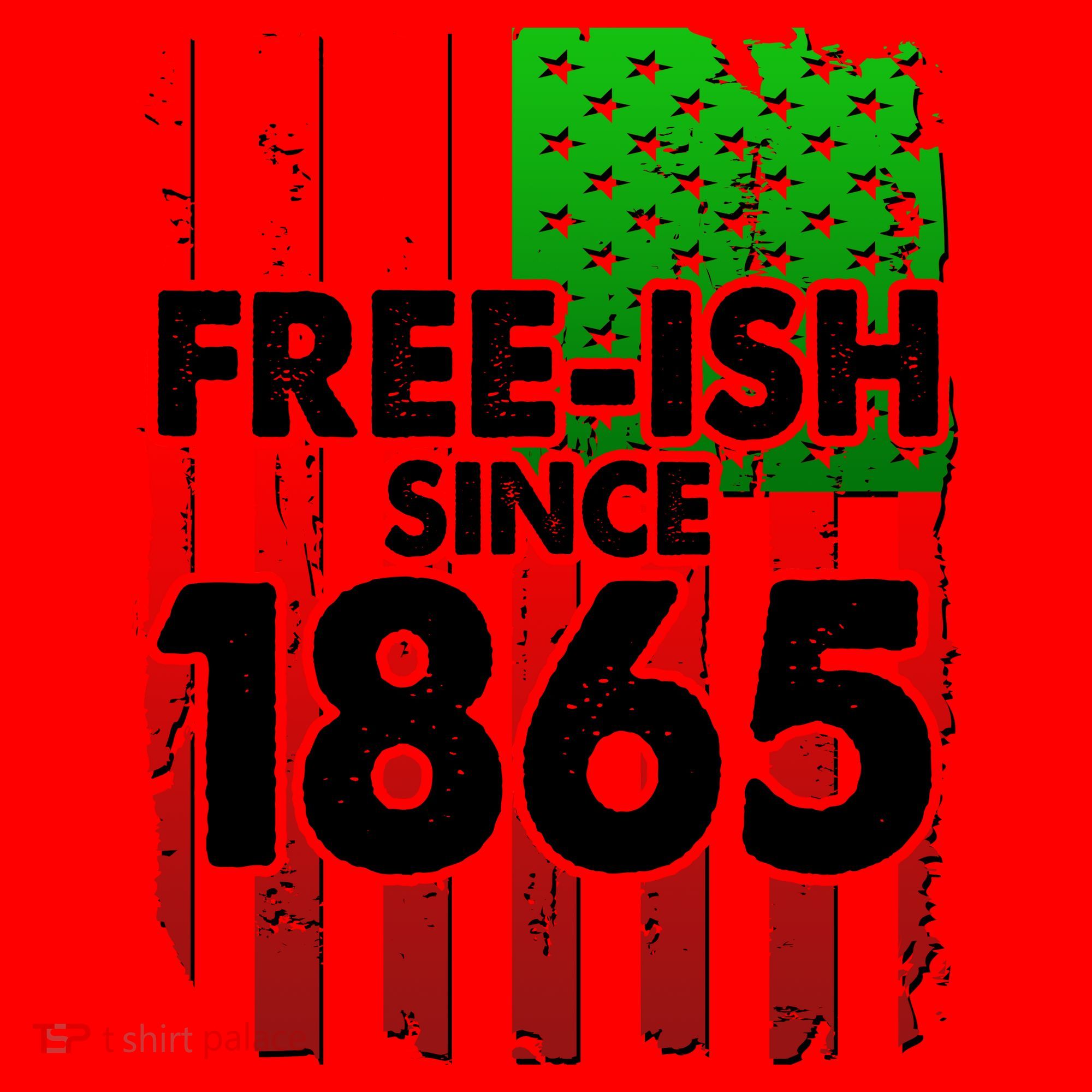 Free-ish Since 1865 Juneteenth Santa Hat