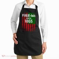 Free-ish Since 1865 Juneteenth Day Flag Black Pride Apron thumb 2