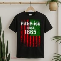 Free-ish Since 1865 Juneteenth Day Flag Black Pride T-Shirt thumb 2