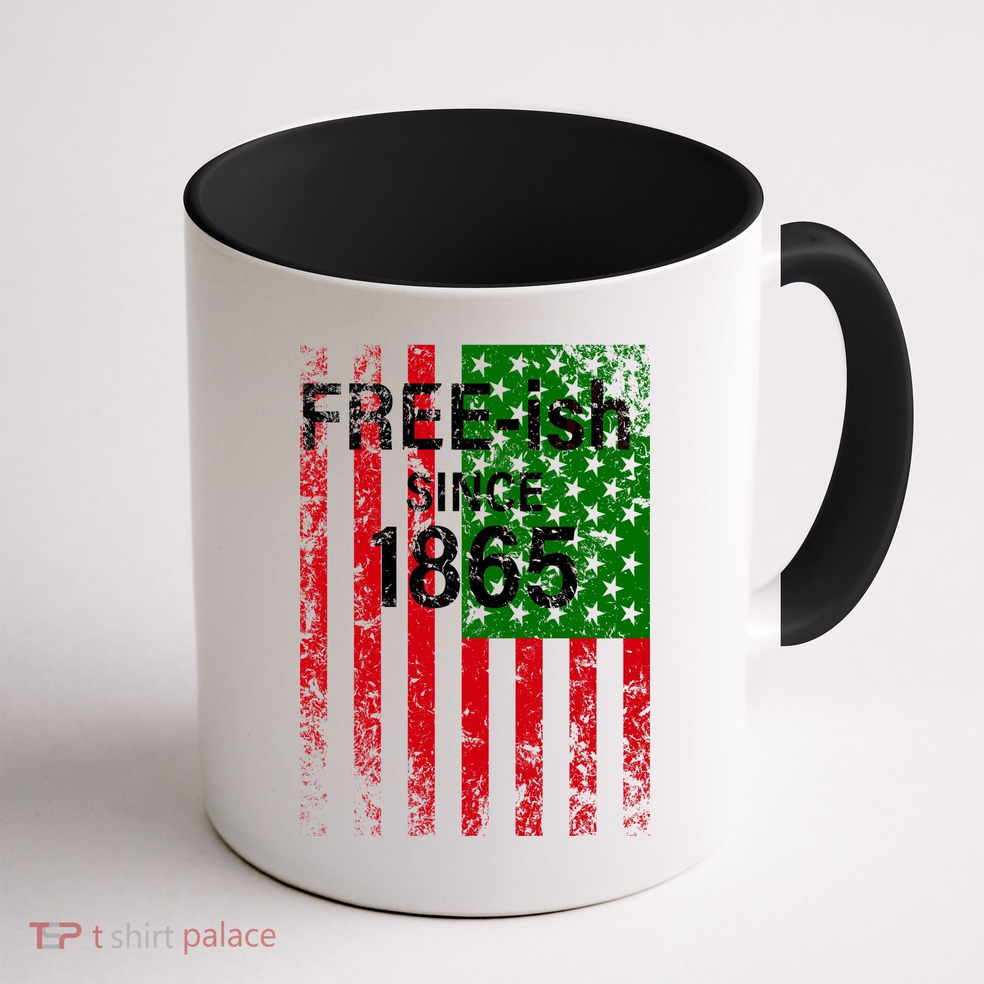 Free-ish Since 1865 Juneteenth Day Flag Black Pride Coffee Mug