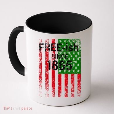 Free-ish Since 1865 Juneteenth Day Flag Black Pride Coffee Mug
