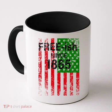 Free-ish Since 1865 Juneteenth Day Flag Black Pride Coffee Mug