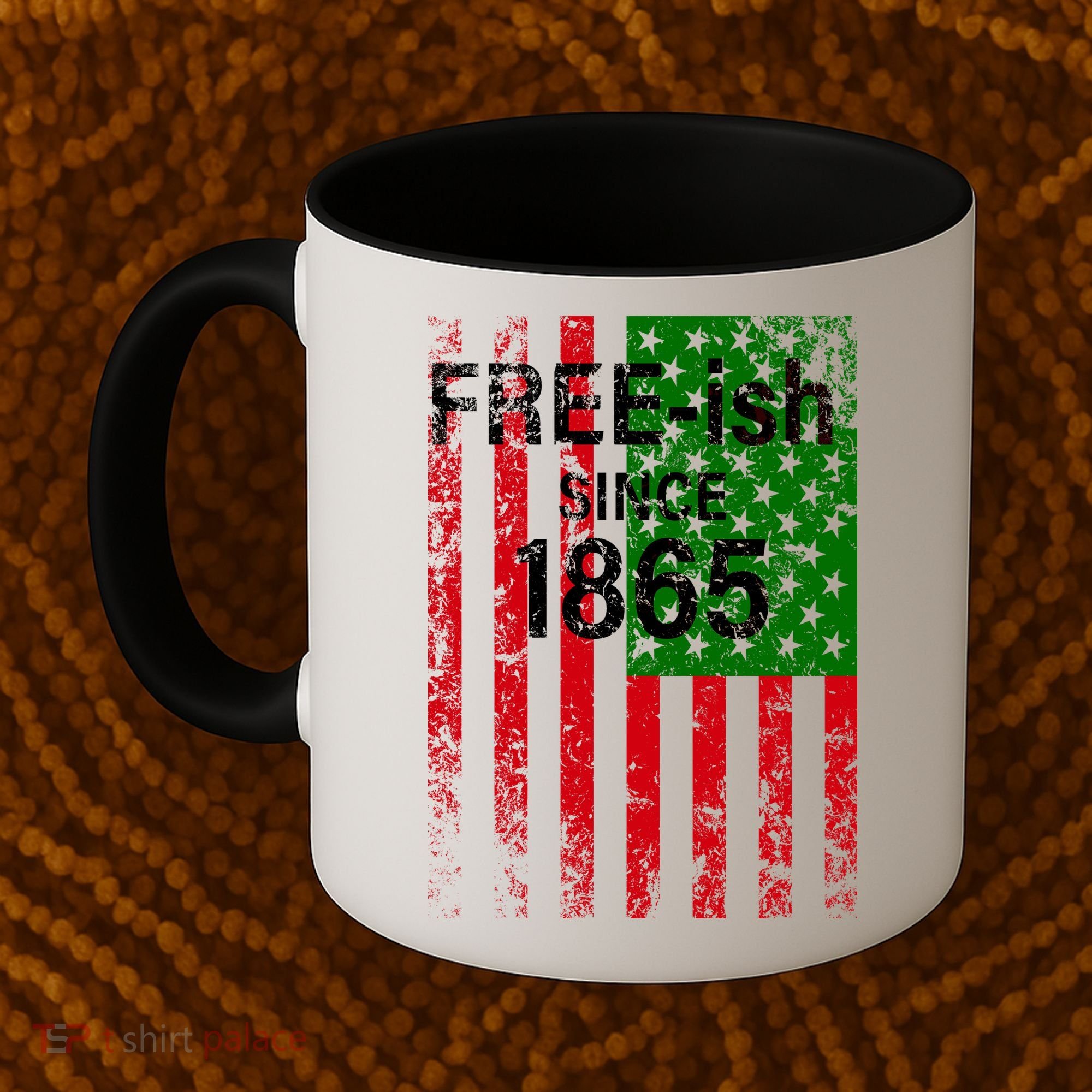 Free-ish Since 1865 Juneteenth Day Flag Black Pride Coffee Mug