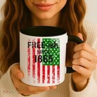 Free-ish Since 1865 Juneteenth Day Flag Black Pride Coffee Mug thumb 3