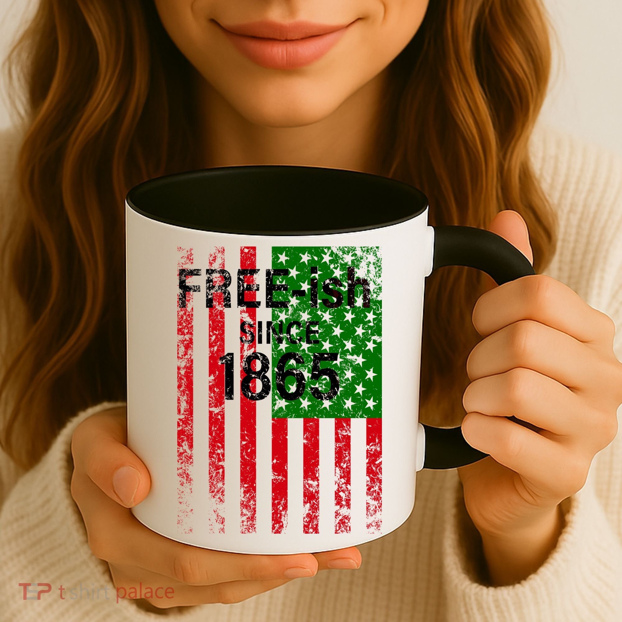 Free-ish Since 1865 Juneteenth Day Flag Black Pride Coffee Mug